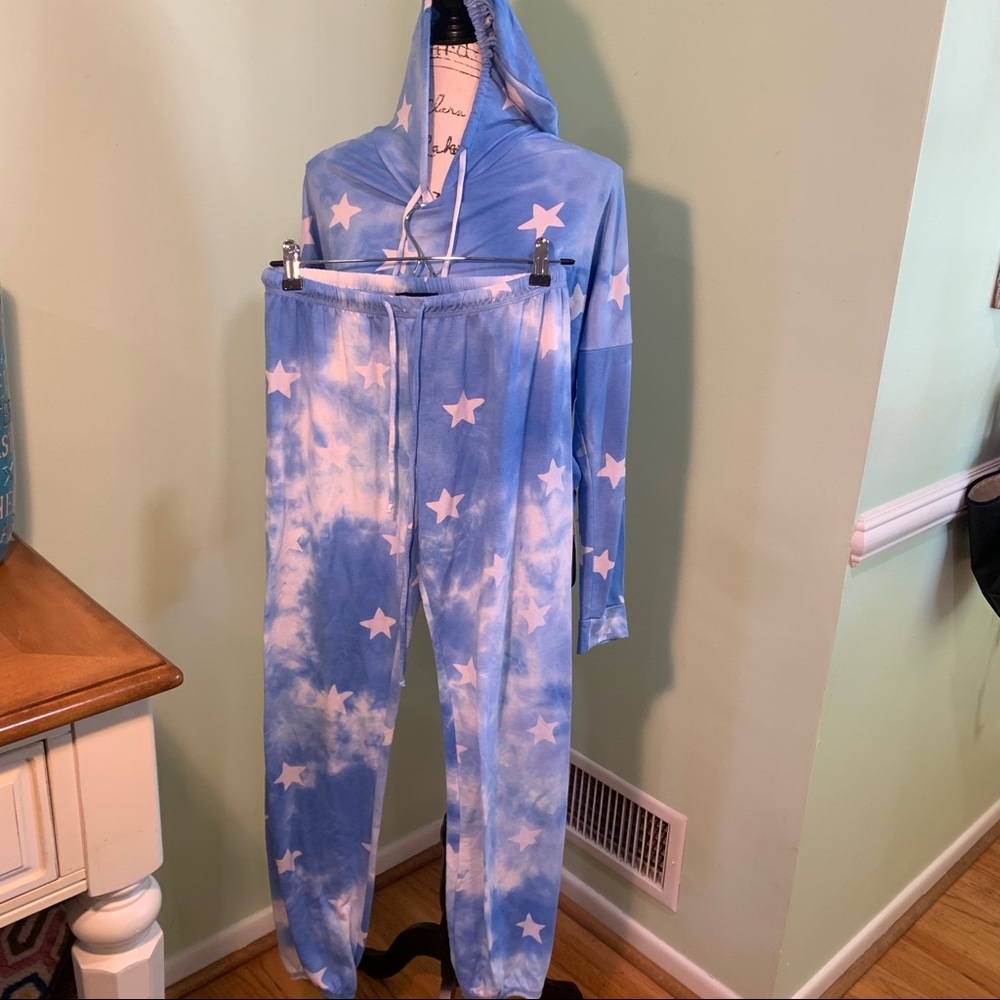 William B. Star print loungewear matching set